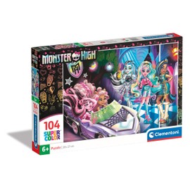 Clementoni 25783 Jigsaw Monster High 104 Pieces-Supercolor Children 6-8 Years, Cartoon, Gift for Boy/Girls, Puzzle for Kids, Made in Italy, Multicolor