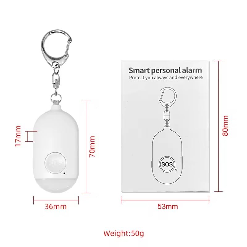 Qwipt SMART Emergency Personal Panic Safety Alarm-Smart Bluetooth app enabled