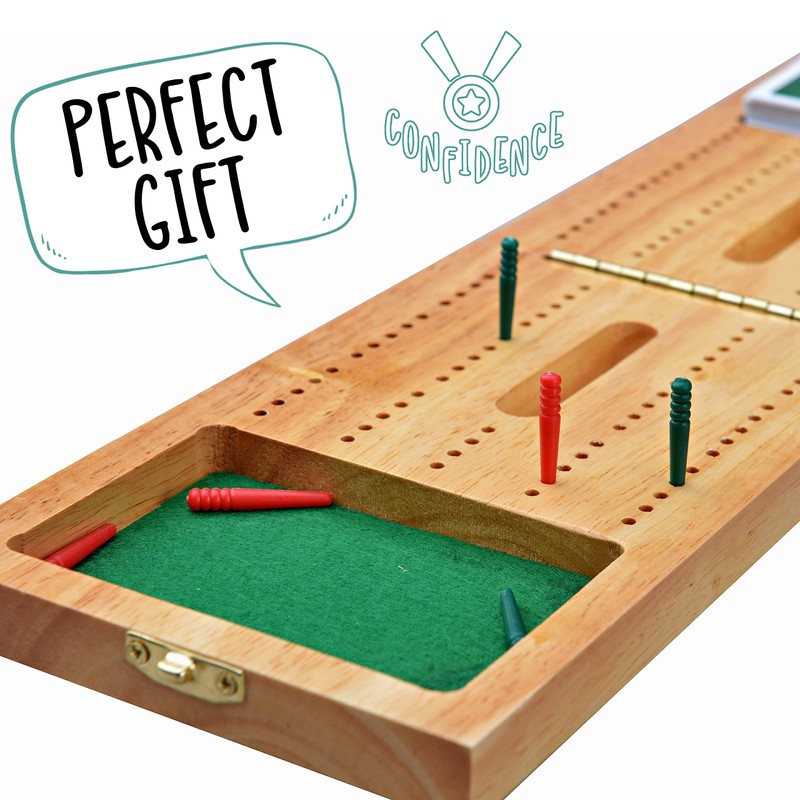 Jaques of London Cribbage Board | Luxury Cribbage Set With