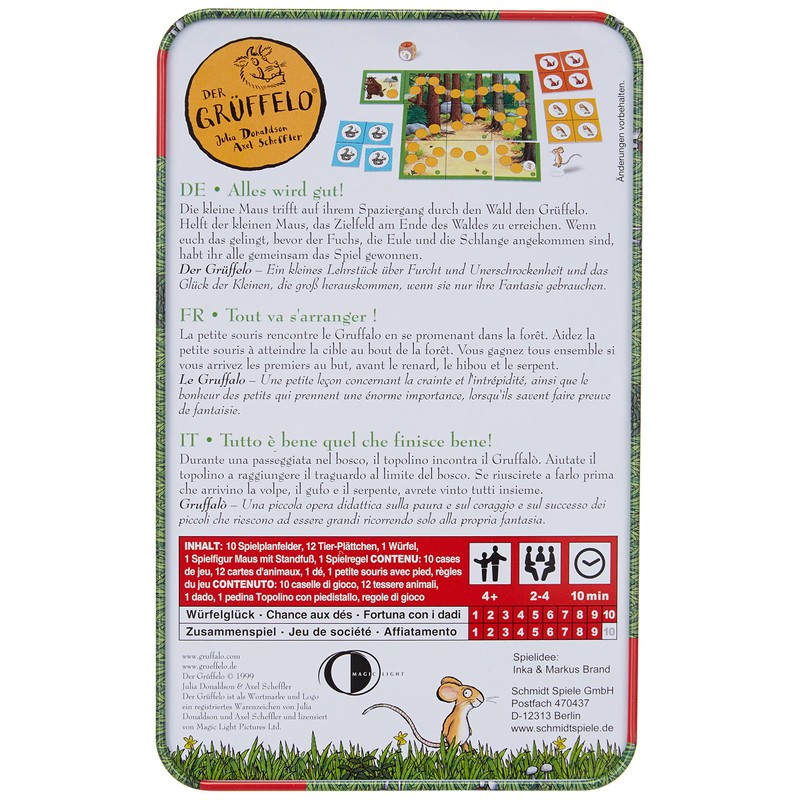 Schmidt Spiele 51276 “Der Grüffelo, Alles Wird gut, Bring Mich