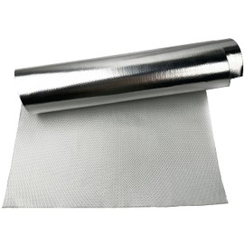 Reflect High-Temperature Heat Reflective Aluminum Fiberglass Thermal Shield Protection Barrier Sheet 4 sq ft, 24" x 24" Sheet