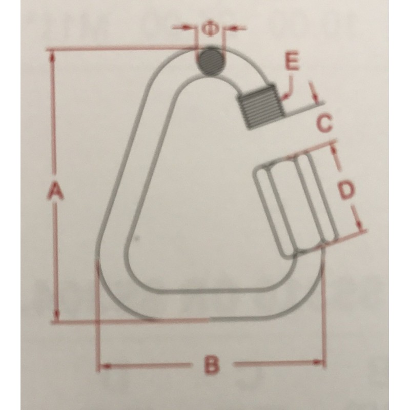 Stainless Steel 316 Delta Quick Link 5/32" (4mm) Marine Grade