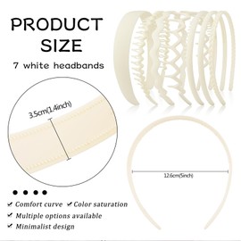 TELAIN 7 Pieces Hairbands Ladies, Various Designs, Elastic Stretch Hairbands, Soft Fabrics, For Birthday And Parties