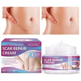 Crema Cicatrices 50g Reparadora Piel, Cirugías, Acné y Quemaduras Hidratante Regeneradora, Anti Manchas, Reductor Marcas Antiguas y Nuevas