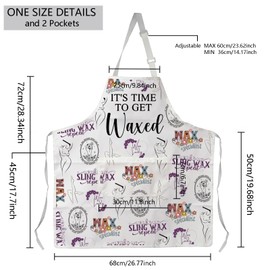 MBMSO Waxing Artist Gifts Esthetician Waxing Apron for Waxing Lovers Cosmetologist Apron Skin Care Gifts Wax Specialist Gifts, Waxing Apron-w, Standard
