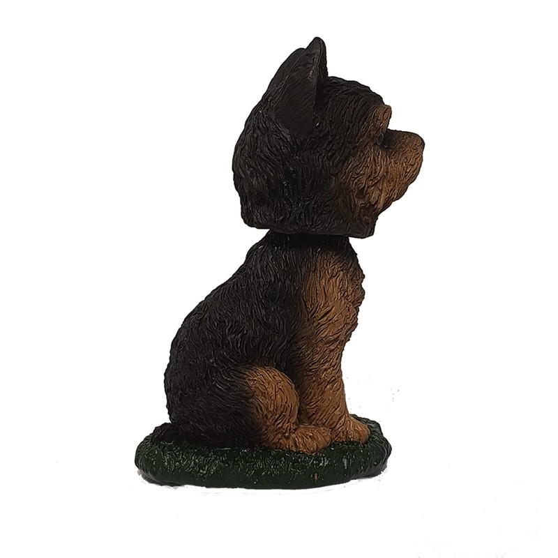 Animal Den Yorkie Bobblehead Dog Figure Statue Gift for Car