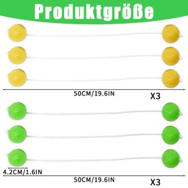 AHEJIOO 6 Pairs Golf Balls, Ladder Golf Balls, Ladder Golf Ball for Throwing Games, Outdoor Throwing Game Ladder Golf for Children, Outdoor Game Mixed Colours Ball Sets, for Group Events, BBQ, Beach