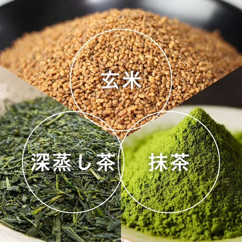 Oshi Saryo Brown Rice Tea Bag with Matcha, 0.1 oz