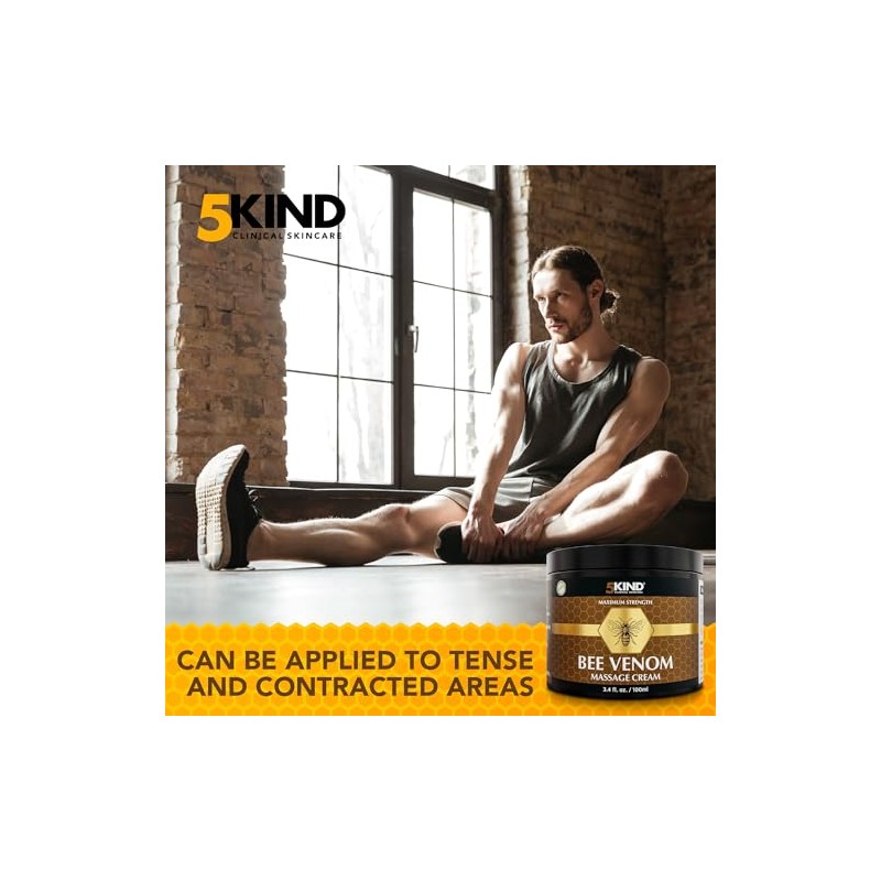 5kind Maximum Strength Bee Venom Cream - Naturally Massage Joints