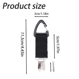 dinghaole 5pcs Hat Clips for Travel on Bag, Hands-Free Quick Access & Removal, Outdoor Bags, Backpacks, Purses, Travel Accessories, Beach Hat Totes