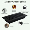 4"x 10" Sleek Cast Aluminum Vent cover register with Detachable