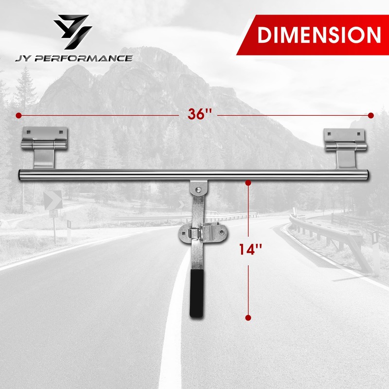 JY PERFORMANCE 36'' Trailer Swing Door Hinged Cam Bar Lock