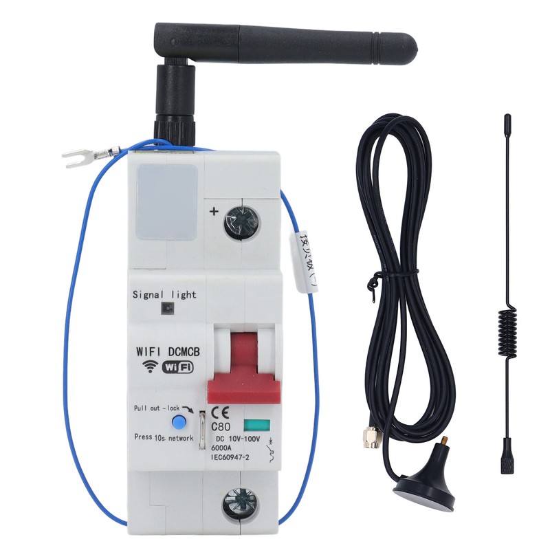 Smart WiFi Circuit Breaker Voice Speaker Mobile Remote Control 1P