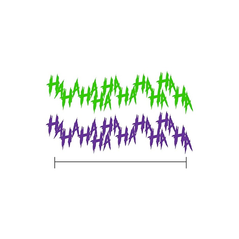 2X Joker Haha Serious Evil Body Windshield Car Sticker Decal