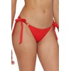 BECCA Women's Standard Modern Edge Tie Side Bikini Bottom, Cheeky