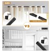 YAJUXIU Black Industrial Curtain Rod for Windows 72-144 Inches -
