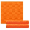 Lashuma Lisbon Kitchen Towels, Orange, Set of 3, 50 x