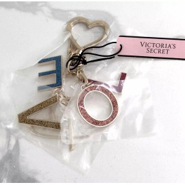 Victoria's Secret Key Chain Multi Color Love