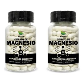 Citrato De Magnesio 2 Frascos 100 por unidad Calidad Premium Duerme Mejor y Despierta Con  Energa Alta Absorcin                                       
