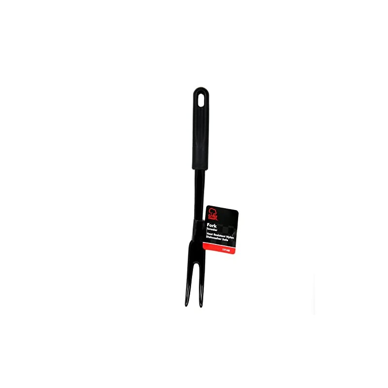 Chef Craft Basic Nylon Meat Cooking Fork, 12 inch, Black