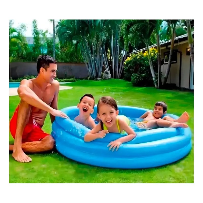 Alberca inflable redonda Intex Crystal Blue 58426 de 1.47m x