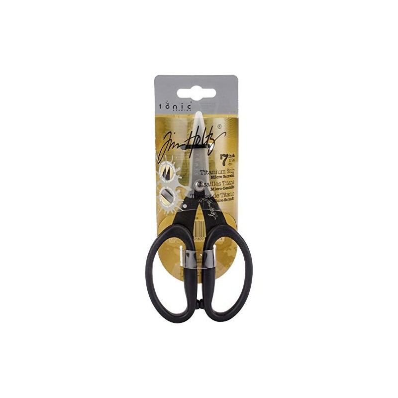 Tim Holtz Micro-Serrated Titanium Shears & Snips Scissor Set, 9.5