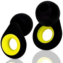 Noise Canceling Earplugs for Sleeping & Snoring, Ear Protection for Concerts, Wax Sleep Ear Plugs Noise Reduction - Comfortable & Effective Noise Canceling Earbuds (Black & Yellow)