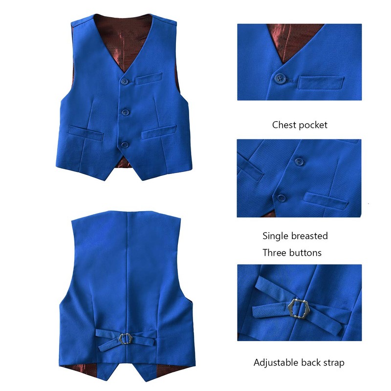 Lycody - Conjunto de chaleco formal para niños, traje de