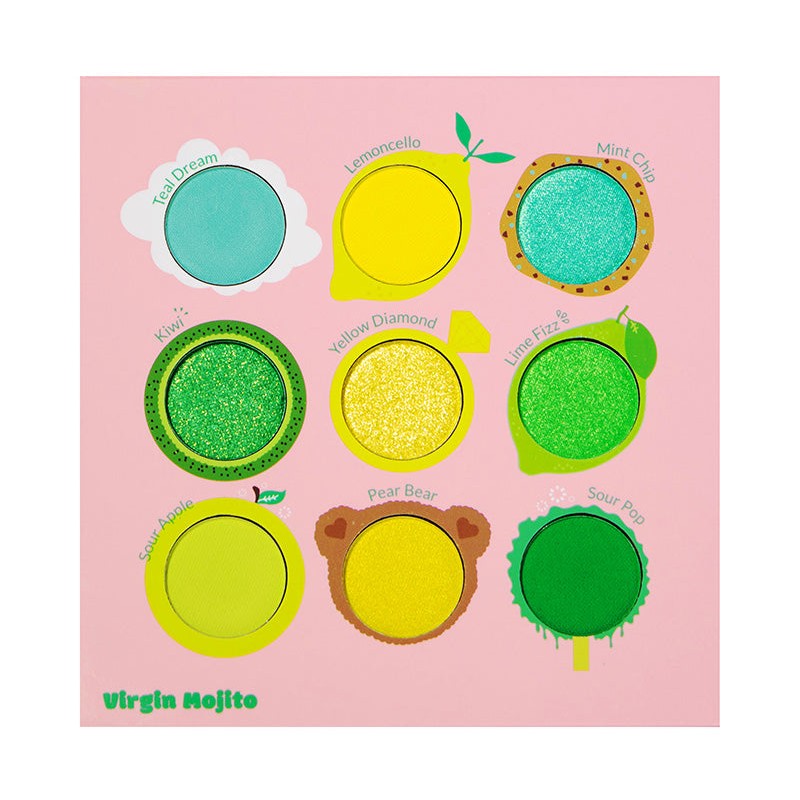KIMCHI CHIC BEAUTY JUICY NINE PALETTE - VIRGIN MOJITO, KIMCHI