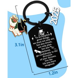 Class of 2025 Keychain Gift Graduation Gifts for Her Him Class of 2025 Gifts for Women Men College High School Middle School Boys Girls Graduation Gifts