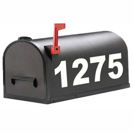 Diggoo Reflective Mailbox Numbers Sticker Decal Die Cut Bold Gothic Style Vinyl Number 4" Self Adhesive 2 Sets for Mailbox, Signs, Window, Door, Cars, Trucks, Home, Business, Address Number