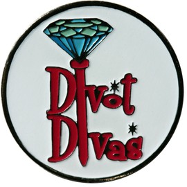 Divot Diva Golf Ball Marker & Matching Divot Diva Hat Clip