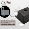 Friho Drop in Black Bar Sink, 15x15 Inch Stainless Steel