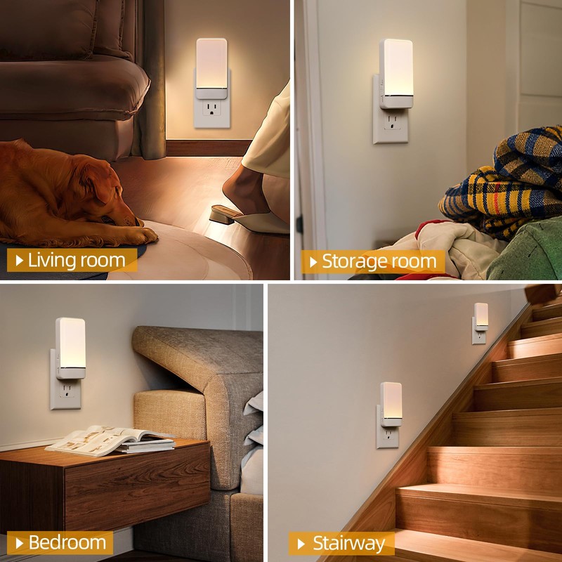 Dawnrise Night Lights Plug into Wall, Invisible Motion Sensor Night