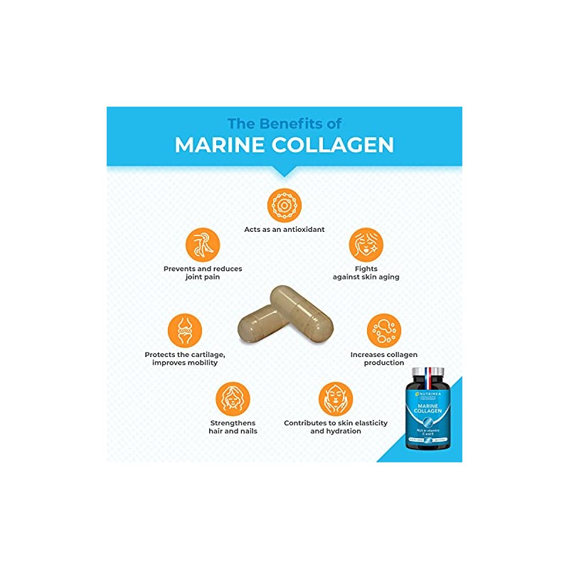 Laboratoires Nutrimea - Marine Collagen Capsules - with Vitamins A