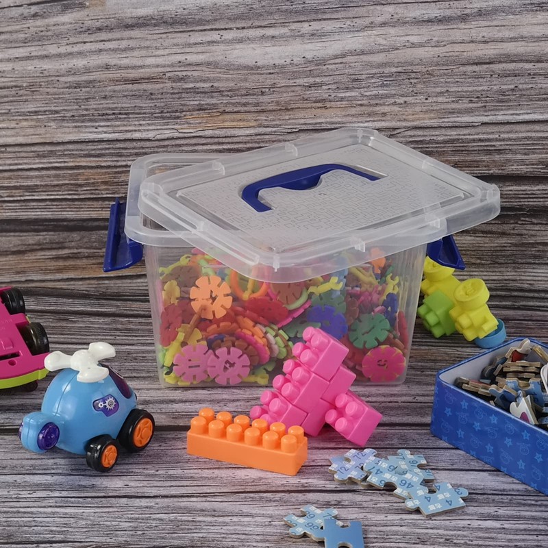 Buyitt 6-Pack 3L Small Storage Containers Boxes, Plastic Storage Box