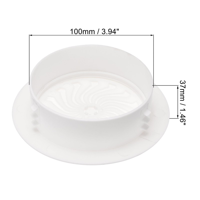 sourcing map Round Vent Cover, ABS Plastic Adjustable Air Vent