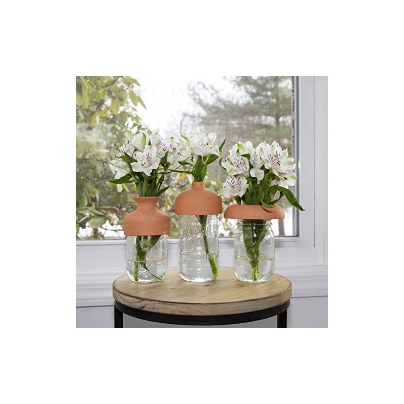 Kikkerland Set of 3 Terracotta Vase Necklaces