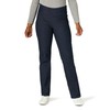 Chic Classic Collection Women's Easy-Fit Elastic-Waist Pant, Dark Shade, 14
