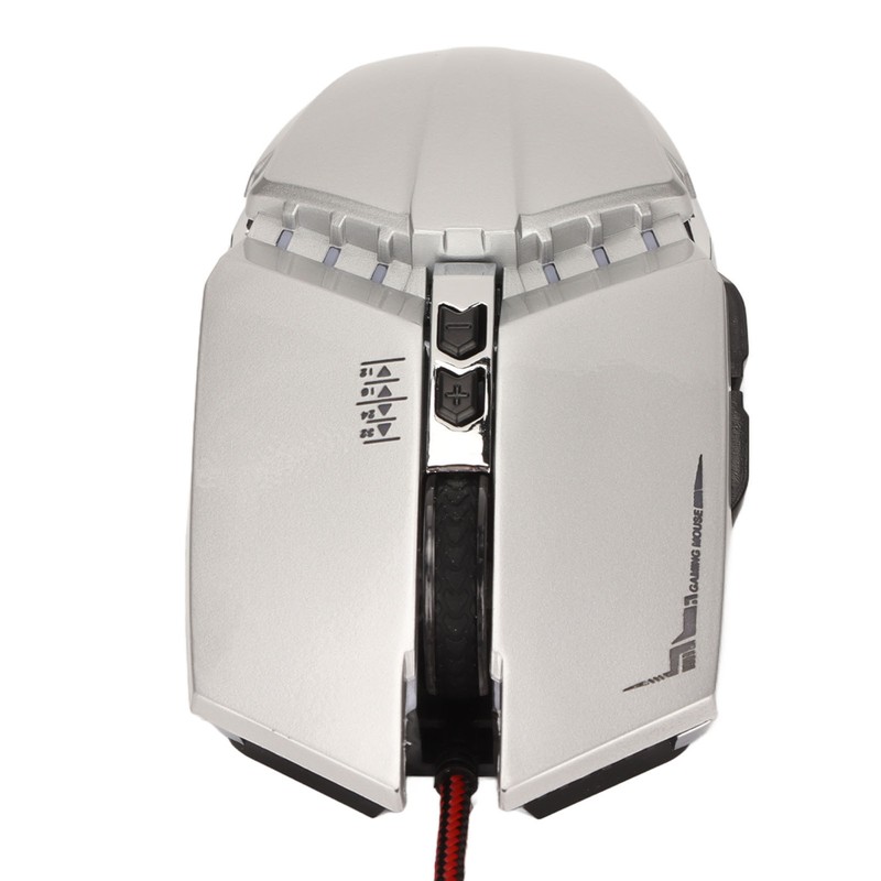 Gaming Mouse Ergonomic Design 4 DPI Adjustable Breathing RBG Backlit