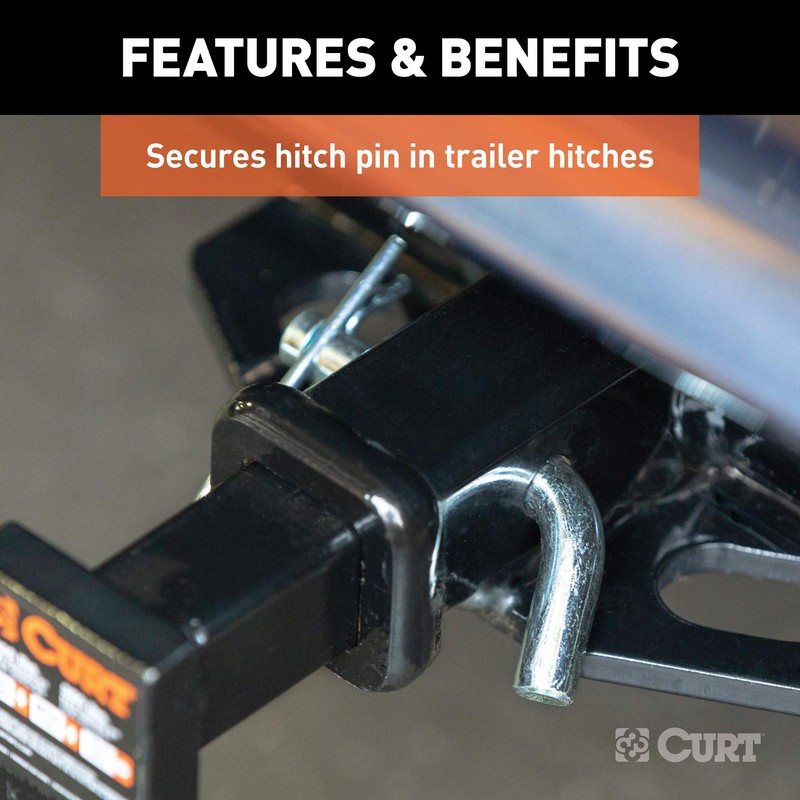 CURT 21600 Trailer Hitch Clip for 1/2 or 5/8-Inch Pin