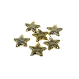 Christmas Decoration Advent Wreath Christmas Tree Table Decoration Approx. 1 x 4 cm 3 x 6 Pieces Gold Stars
