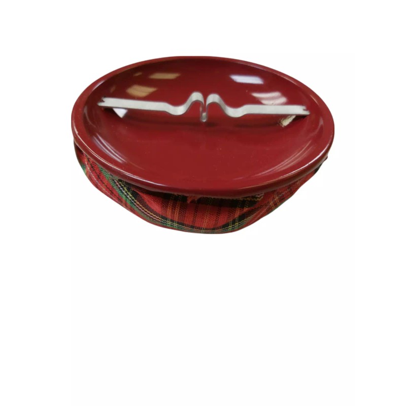 Eclipse 4" Assorted Plaid Fabric Weighted Beanbag Ashtray, Ash11