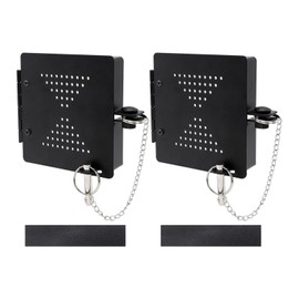 Zenquark 2 Pack Aluminum RV Bumper Cap Cover, Fits Standard 4 Inch RV Bumper Plug End Cap, Secure Sewer Hose Storage, Must Have Travel Trailer Accessories