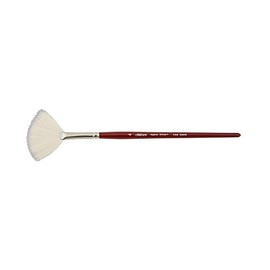 Silver Brush Limited 5504S-4 Alpine White Goat Hair Brush, Oil, Acrylic, and Watercolor Brush, Size 4, Short Handle