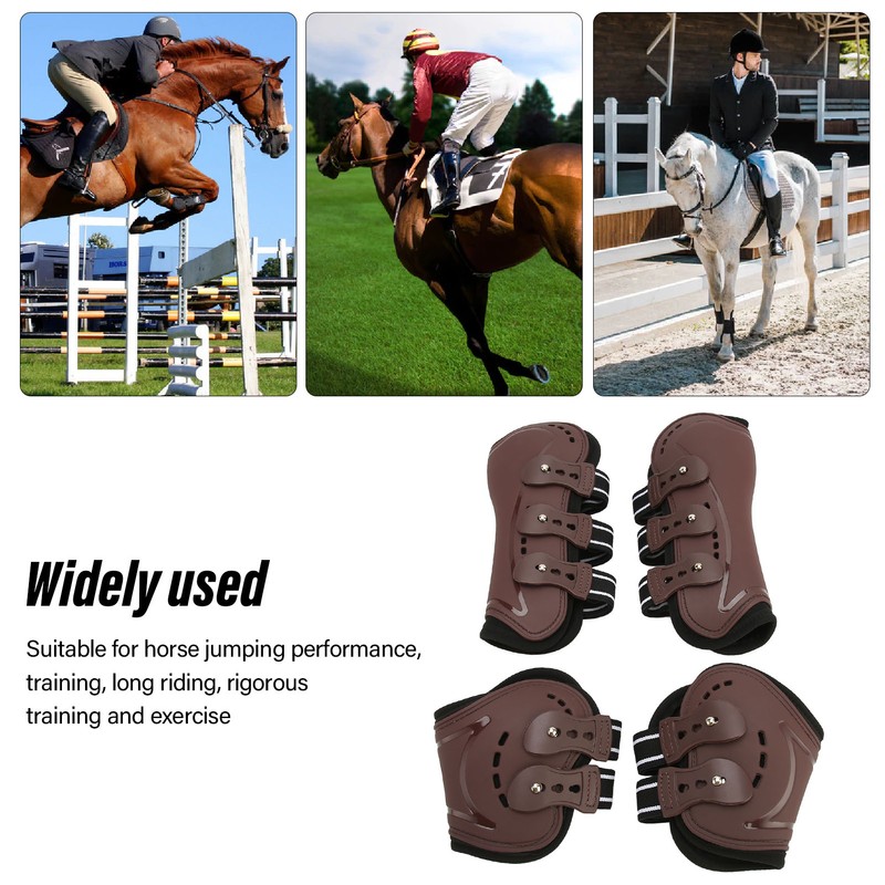 Horse Leg Guard Shock Absorption Protective Lightweight Adjustable Horse Front