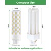 Makergroup GX24Q LED Bulbs, 4000K Neutral White, 4-Pin Base CFL