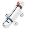 Luqeeg Thermostatic Mixing Valve - DN15, Stainless Steel, Surface Mounted,