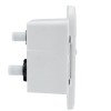 RecPro RV White Exterior Shower Box with Hot & Cold