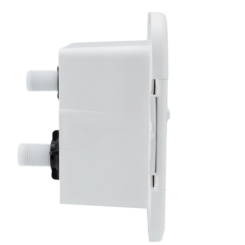 RecPro RV White Exterior Shower Box with Hot & Cold